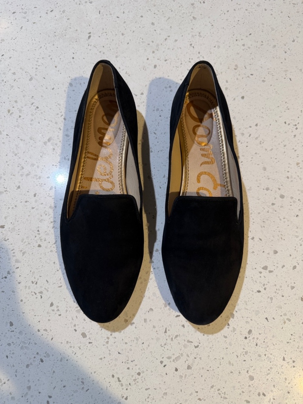 Sam Edelman Black Faux Suede Loafer | 11